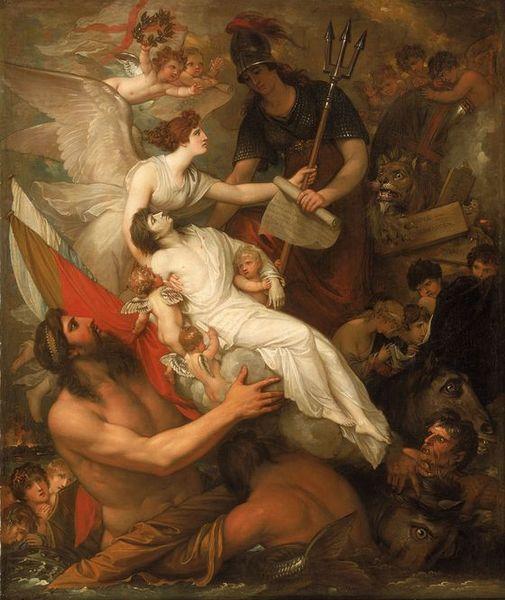 Benjamin West The Immortality of Nelson Sweden oil painting art